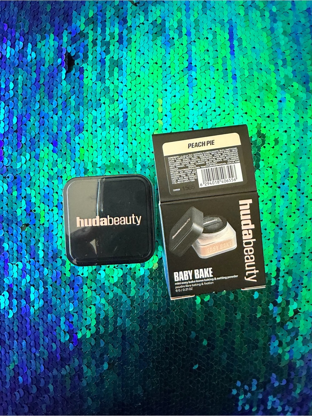 Huda Beauty Baby Bake Baking & Setting Powder - Peach Pie Mini Blurring Loose
